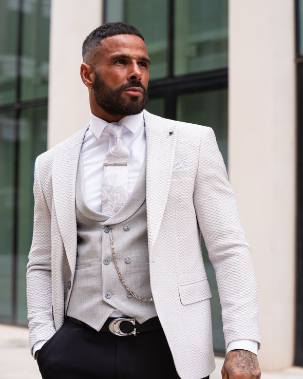 Dante - Light Grey 3 Piece Suit