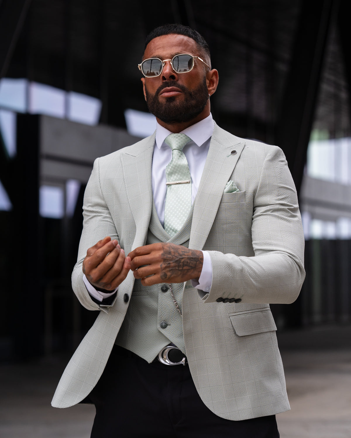 Grayson - Mint Green 3 Piece Suit