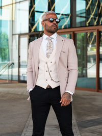 Kraven - Light Taupe 3 Piece Suit