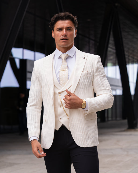 St Andrea - Light Cream 3 Piece Suit