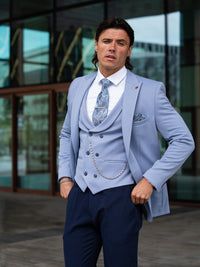Hayden - Light Blue 3 Piece Suit