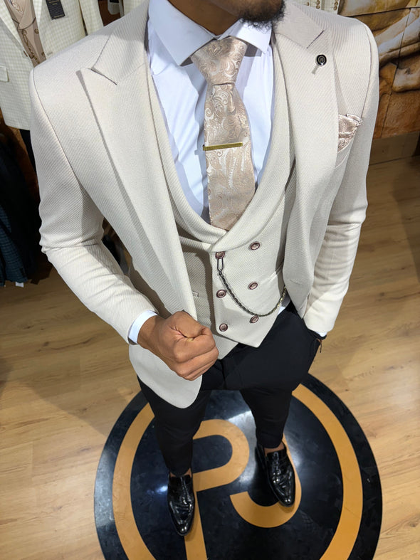 Zerola - Stone 3 Piece Suit