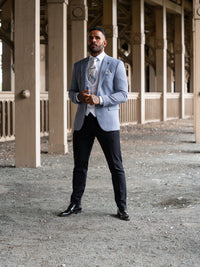 Pegasi - Pale Blue/White 3 Piece Suit