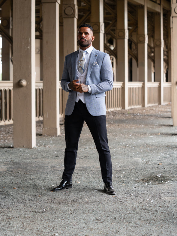 Pegasi - Pale Blue/White 3 Piece Suit