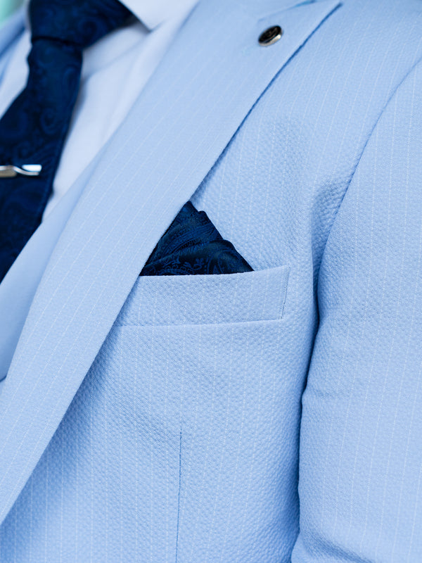 Moralis - Baby Blue 3 Piece Suit