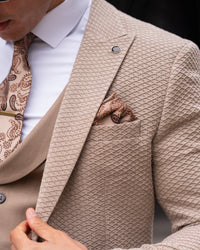 Larson - Camel Beige 3 Piece Suit