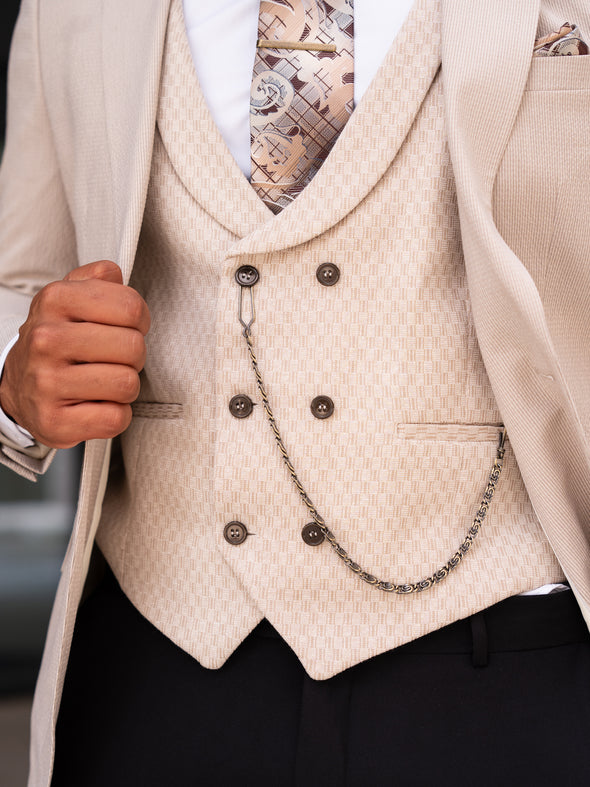 Foreman - Beige 3 Piece Suit