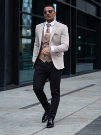 Kirill - Light Brown 3 Piece Suit