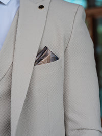 Cassidy - Beige 3 Piece Suit