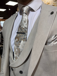 Brando - Stone 3 Piece Suit
