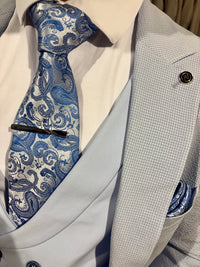 Parker - Light Blue 3 Piece Suit