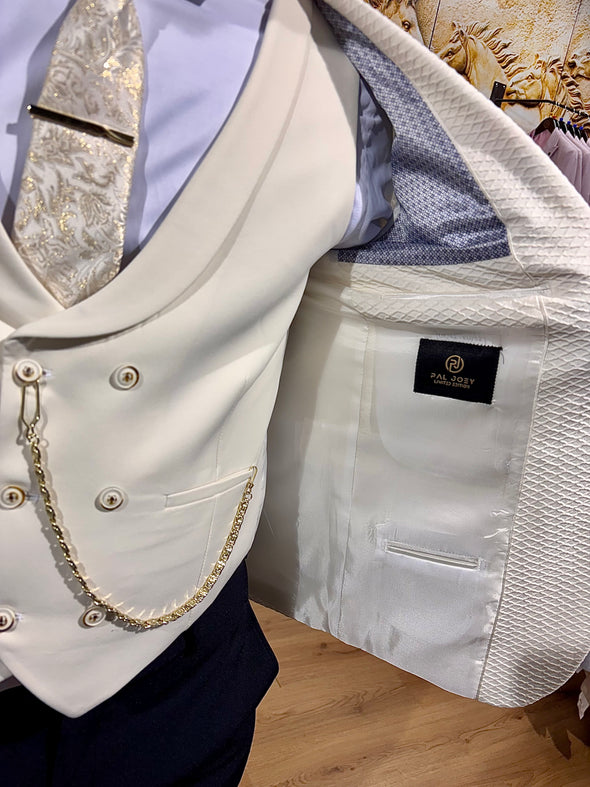 St Andrea - Light Cream 3 Piece Suit