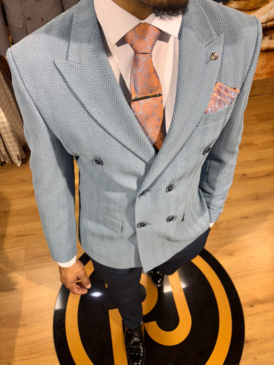 Roman - Sea Blue 2 Piece Suit