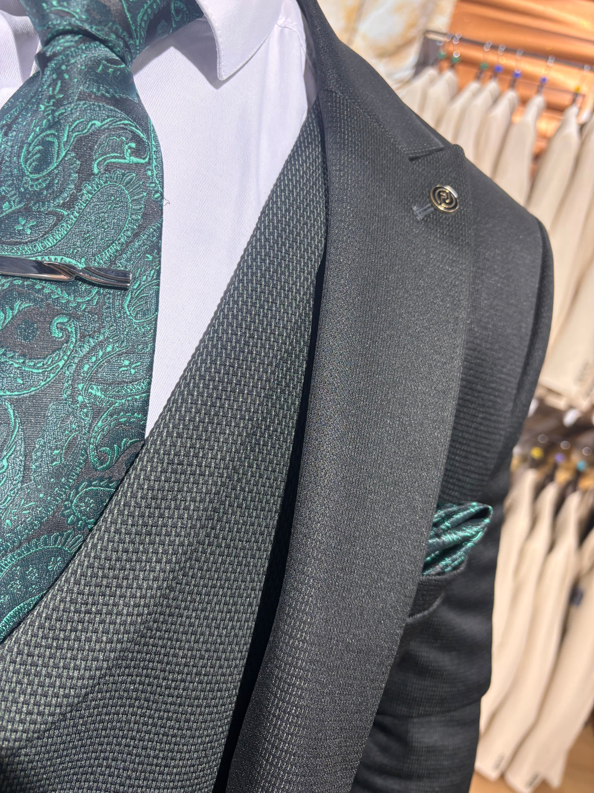Hartley - Dark Green 3 Piece Suit