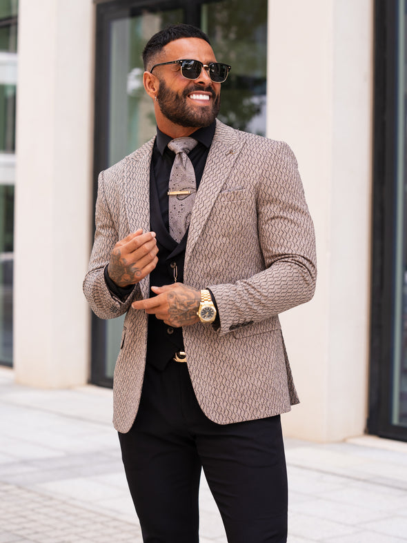 Armando - Brown/Black 3 Piece Suit