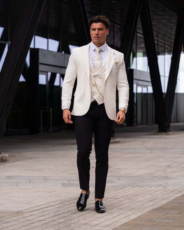 St Andrea - Light Cream 3 Piece Suit