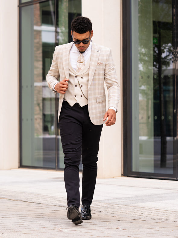Diego - Beige 3 Piece Suit