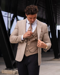 Larson - Camel Beige 3 Piece Suit