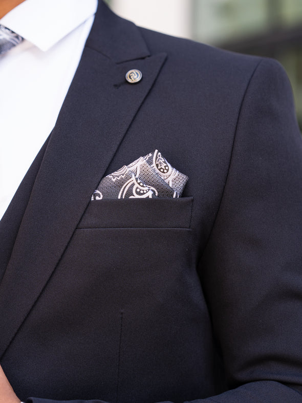 V2 Essential Black 3 Piece Suit