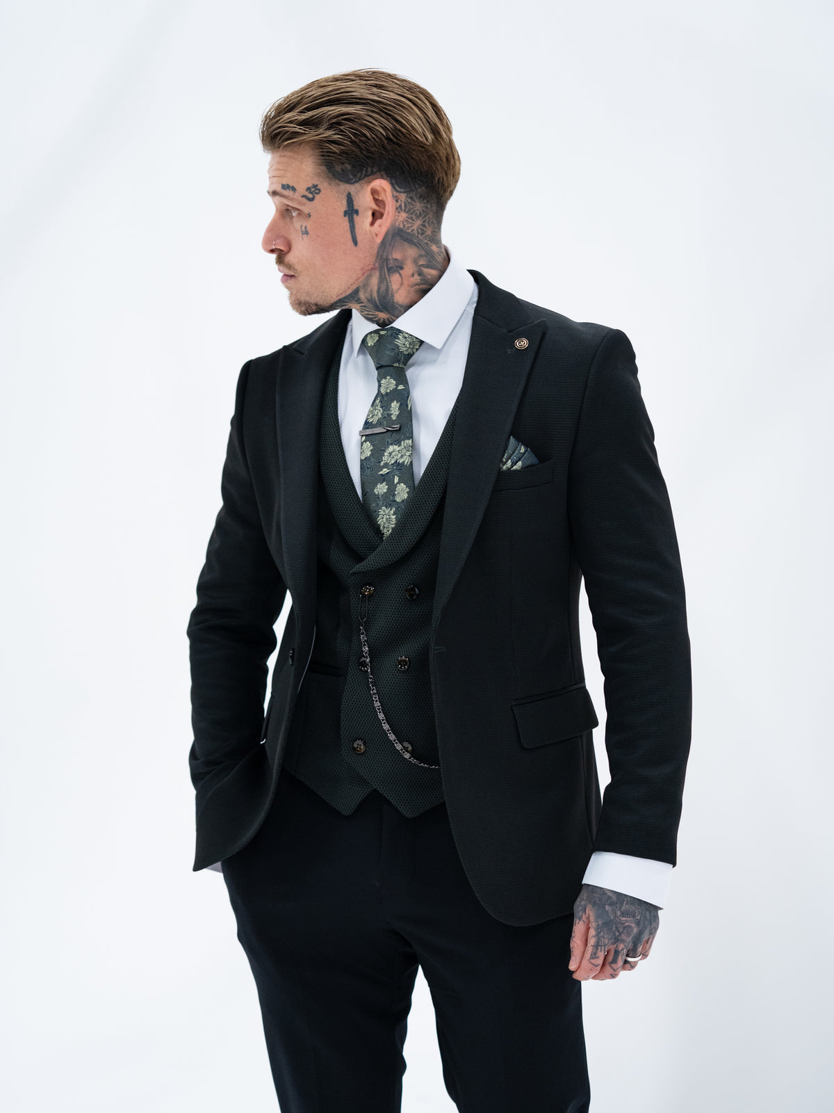 Hartley - Dark Green 3 Piece Suit