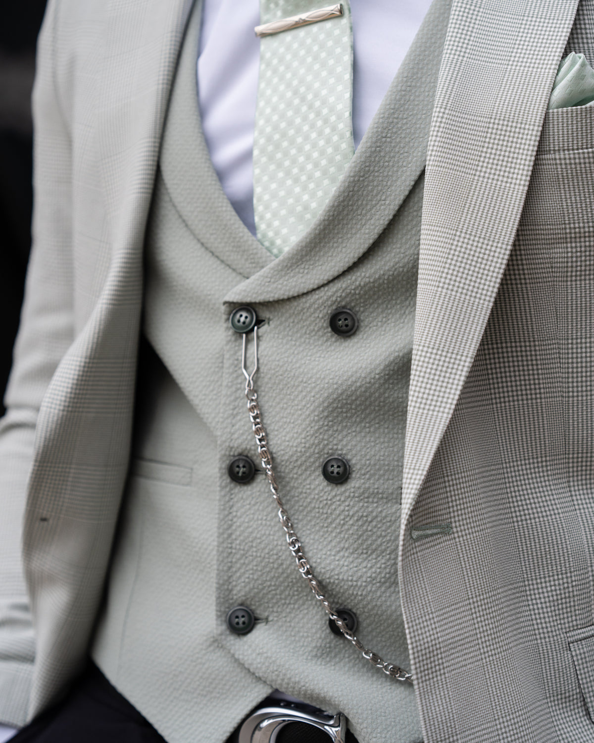 Grayson - Mint Green 3 Piece Suit