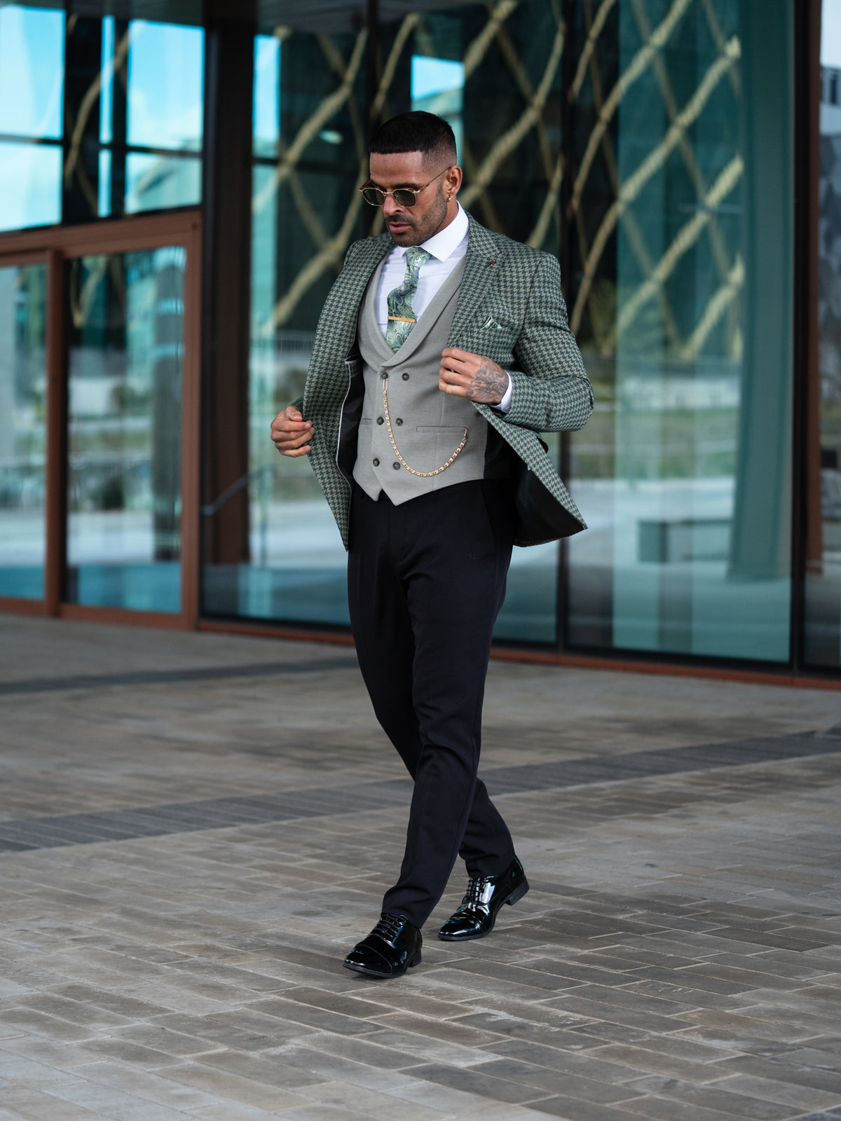 Astor - Forest Green/Sage 3 Piece Suit