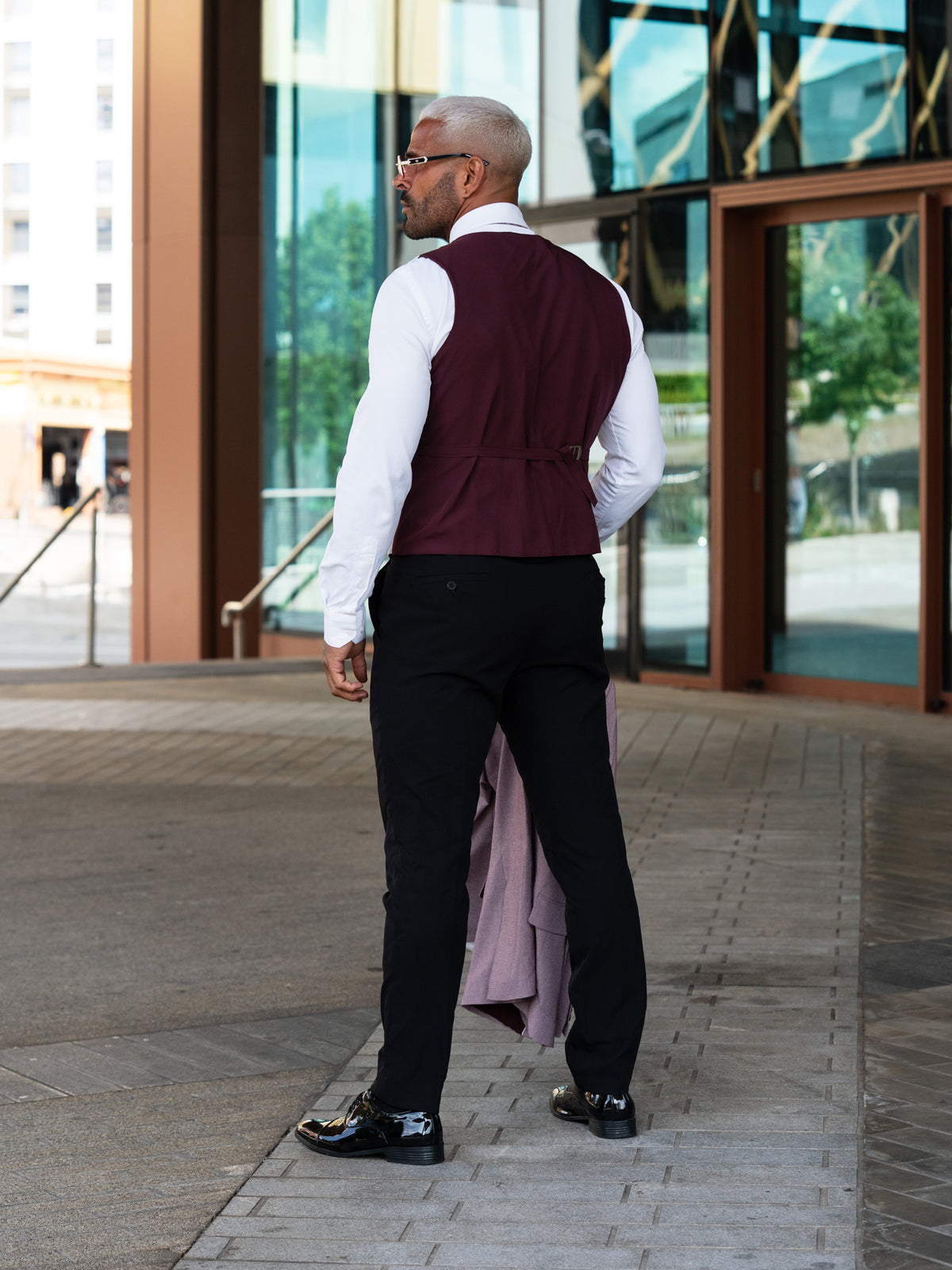 Stark - Light Maroon 3 Piece Suit