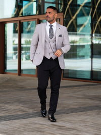 Adrian - Mid Grey 3 Piece Suit