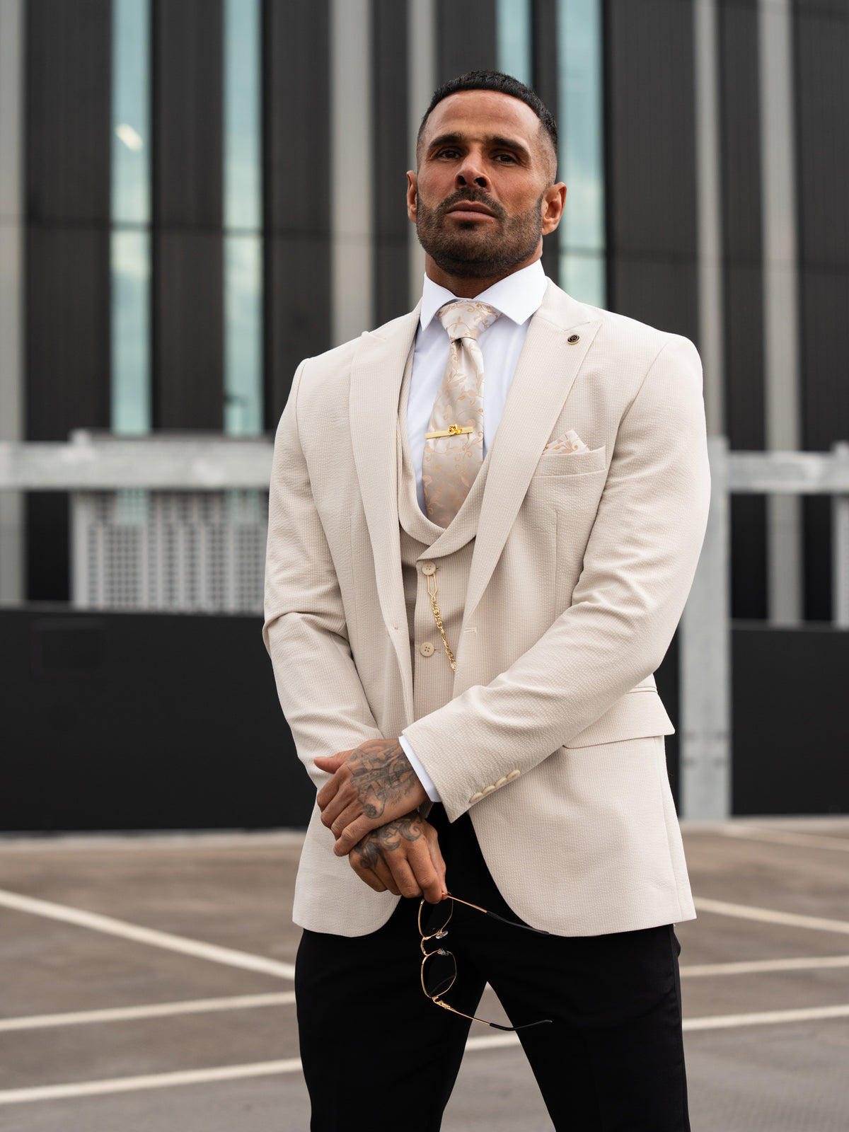 Heathcliff - Stone 3 Piece Suit