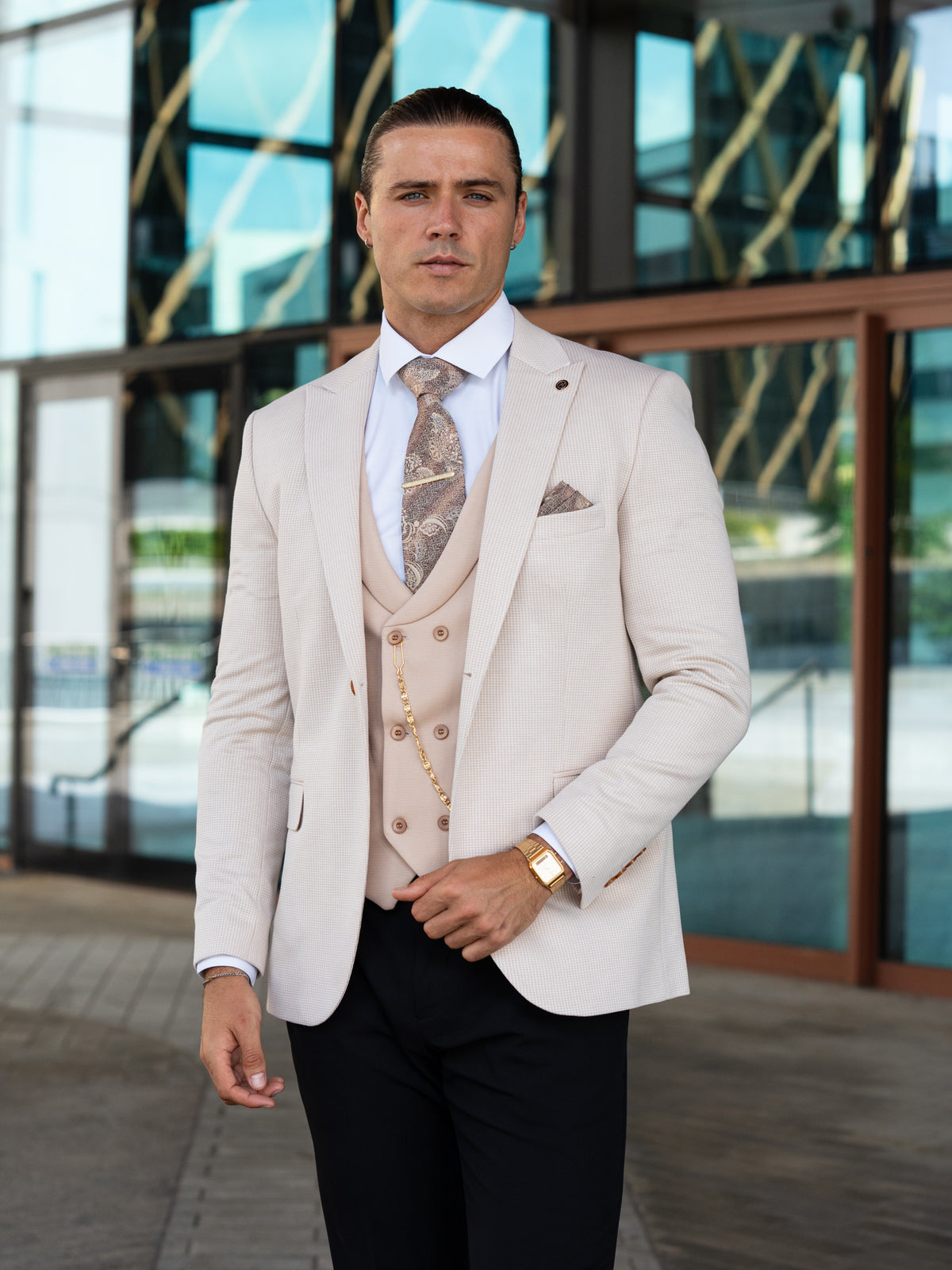 Olympus - Sand 3 Piece Suit