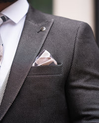 Gervais - Graphite Black/Beige 3 Piece Suit