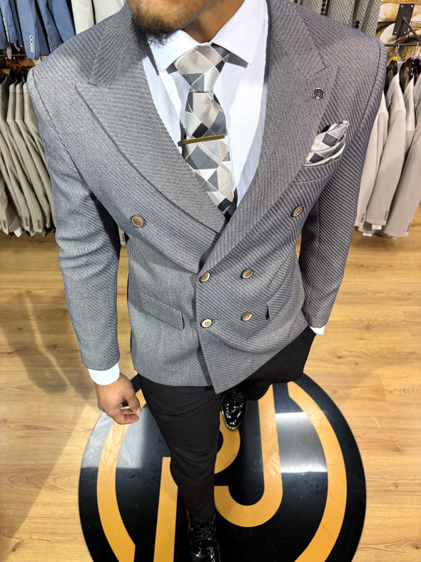 Hudson - Slate Blue/Beige 2 Piece Suit