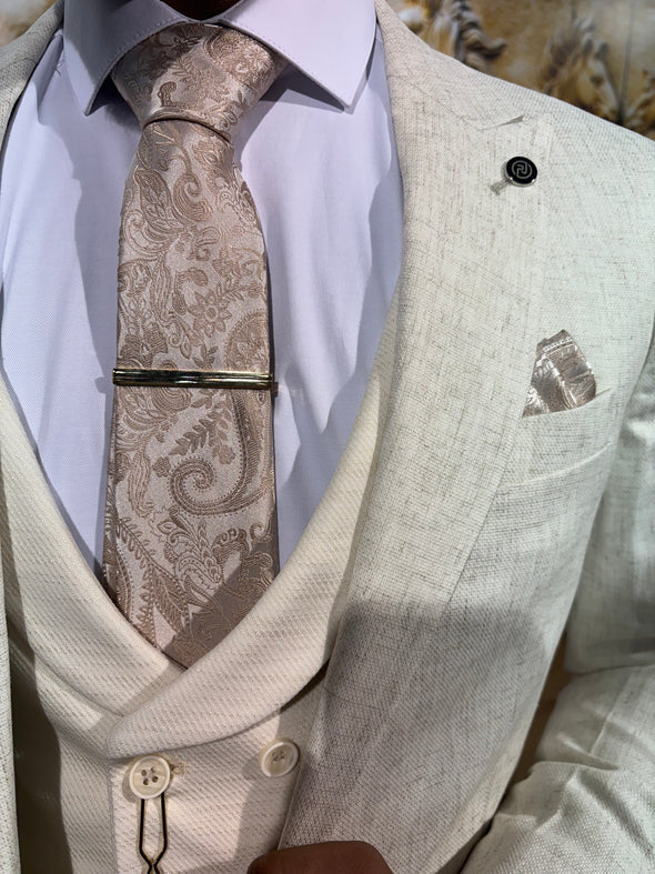 Tokyo - Cream 3 Piece Suit