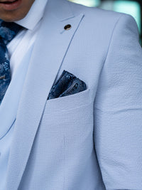 Parker - Light Blue 3 Piece Suit