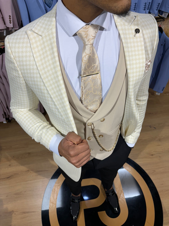 Havertz - Light Cream 3 Piece Suit