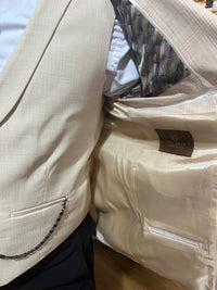 Hemsworth - Cream 3 Piece Suit