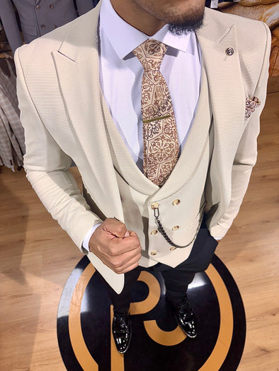 Draven - Stone 3 Piece Suit