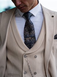 Van Doren - Light Beige 3 Piece Suit
