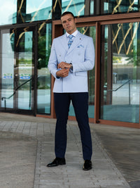 Kent - Baby Blue 2 Piece Suit