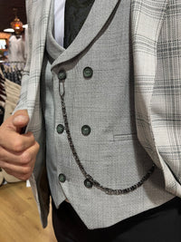 Jackman - Green/Grey 3 Piece Suit