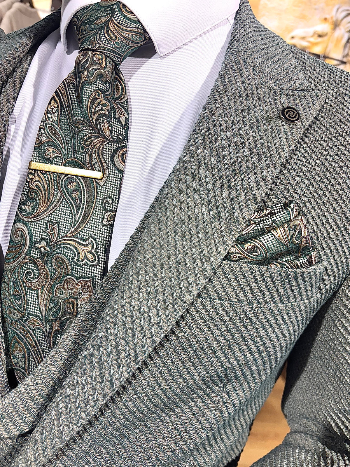 Bowery - Green 3 Piece Suit