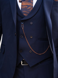 V2 Essential Navy 3 Piece Suit