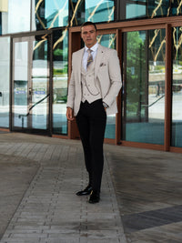 Cassidy - Beige 3 Piece Suit