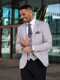 Adrian - Mid Grey 3 Piece Suit