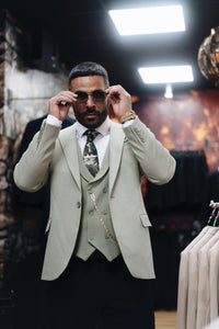 Guava - Pistachio Green 3 Piece Suit