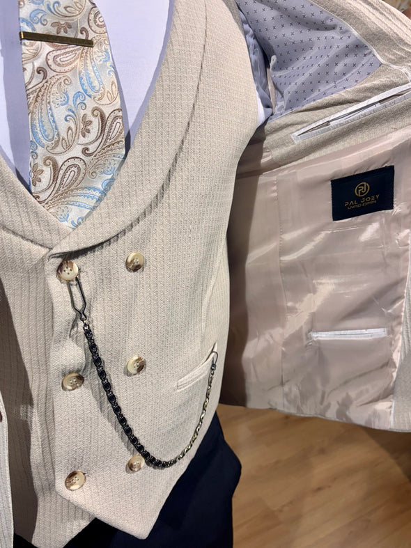 Winfield - Light Beige 3 Piece Suit