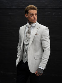 Oakland - Concrete Grey/Brown Fleck 3 Piece Suit