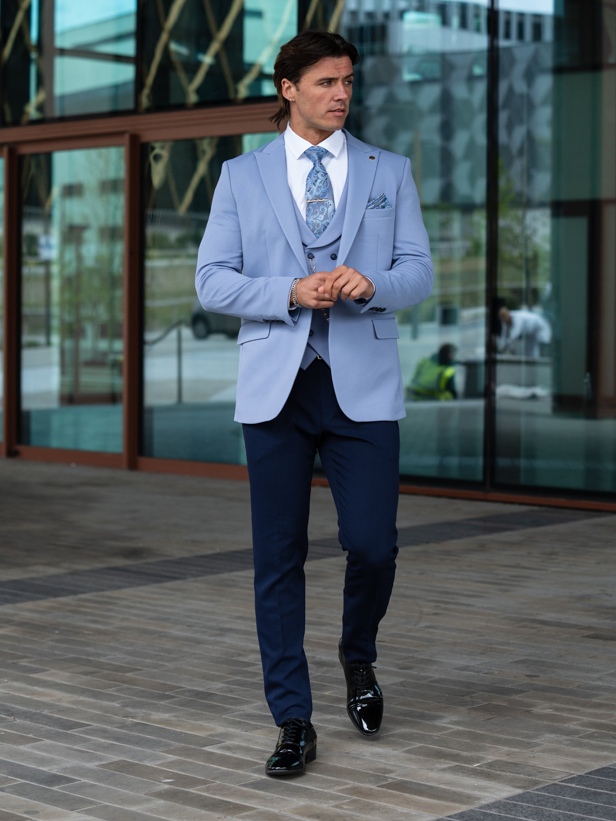 Hayden - Light Blue 3 Piece Suit