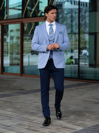 Hayden - Light Blue 3 Piece Suit