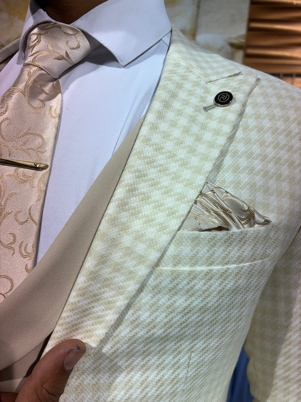 Havertz - Light Cream 3 Piece Suit